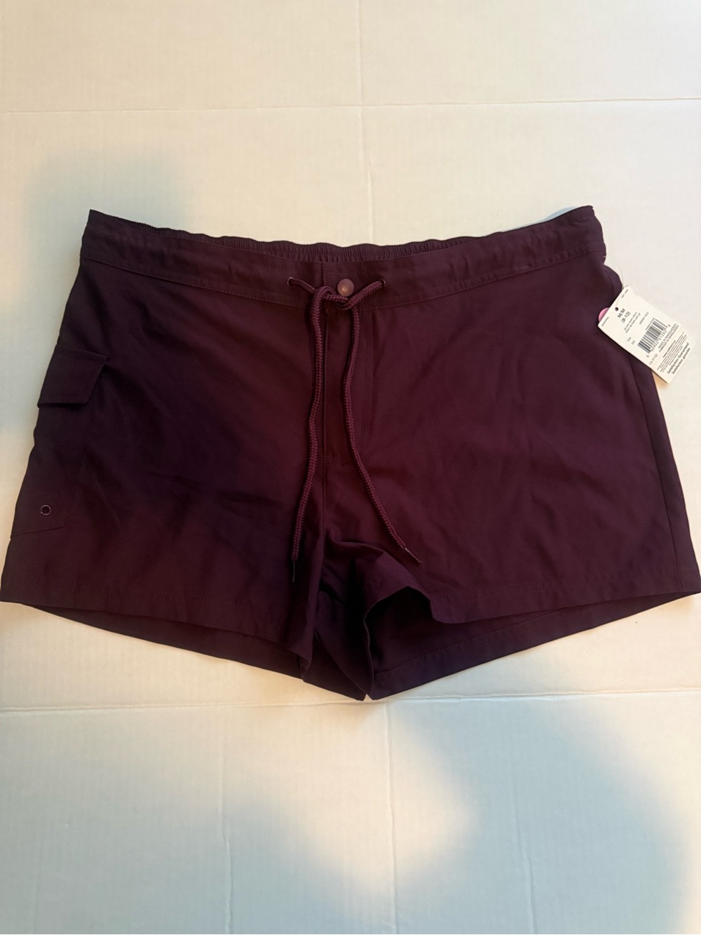 George Women's Athletic Shorts - Burgundy